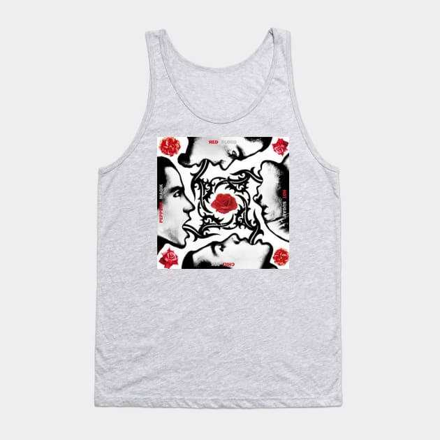 RCHP Red Hot Chilli Peppers Blood Sugar Sex Magik Album Retro Satire Tank Top by robotbasecamp